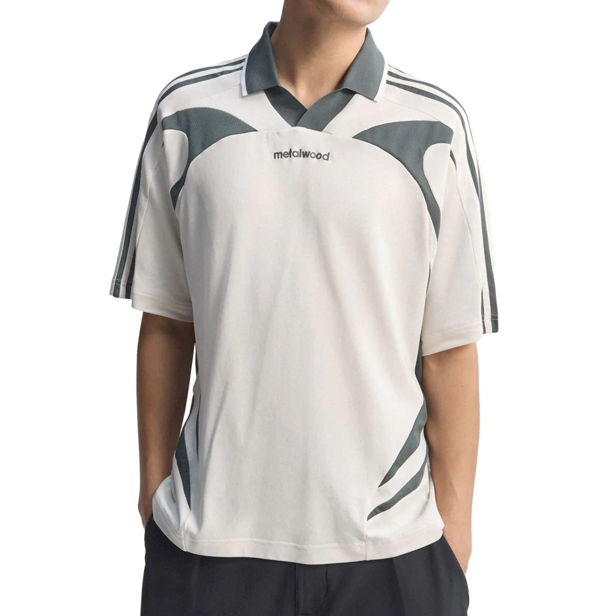 Adidas x Metalwood Originals Polo Shirt - Chalk White