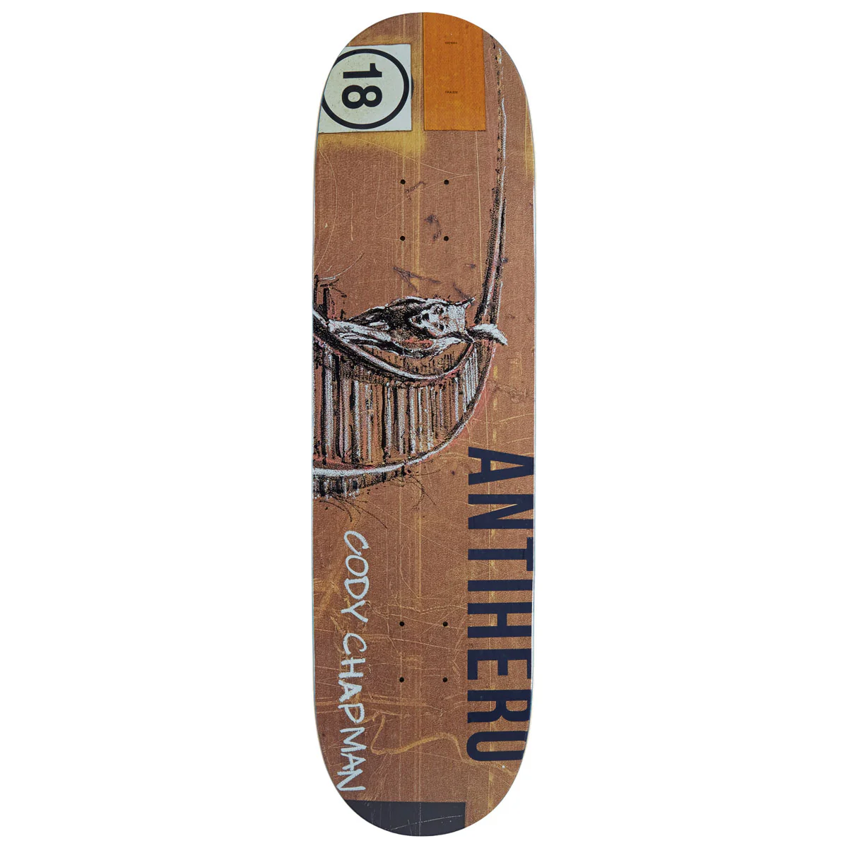 Anti-Hero Chapman Intermodal Skateboard Deck - 8.50"