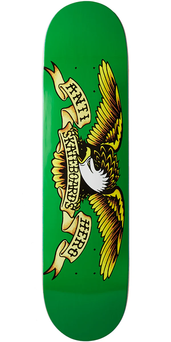 Anti-Hero Classic Eagle Skateboard Deck - Green - 7.81"