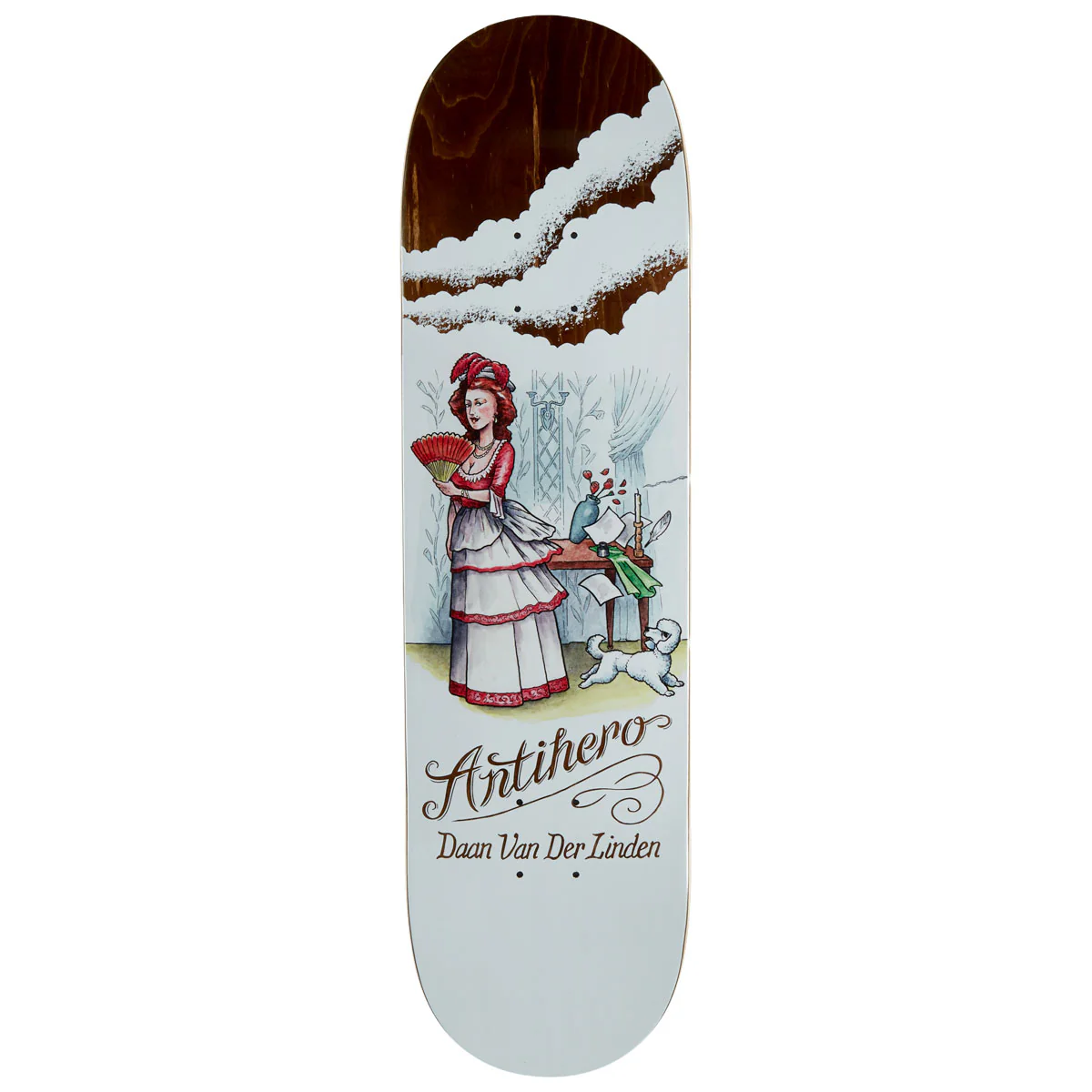 Anti-Hero Daan Flaturlent Beauties Skateboard Deck - White - 8.50"