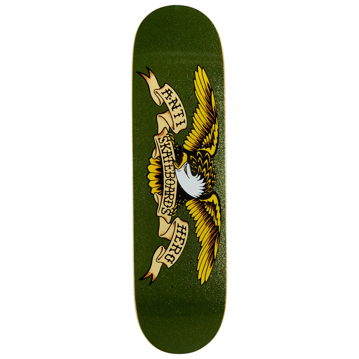 Anti-Hero Classic Eagle Easy Rider Skateboard Deck - Army Sparkle - 8.38"