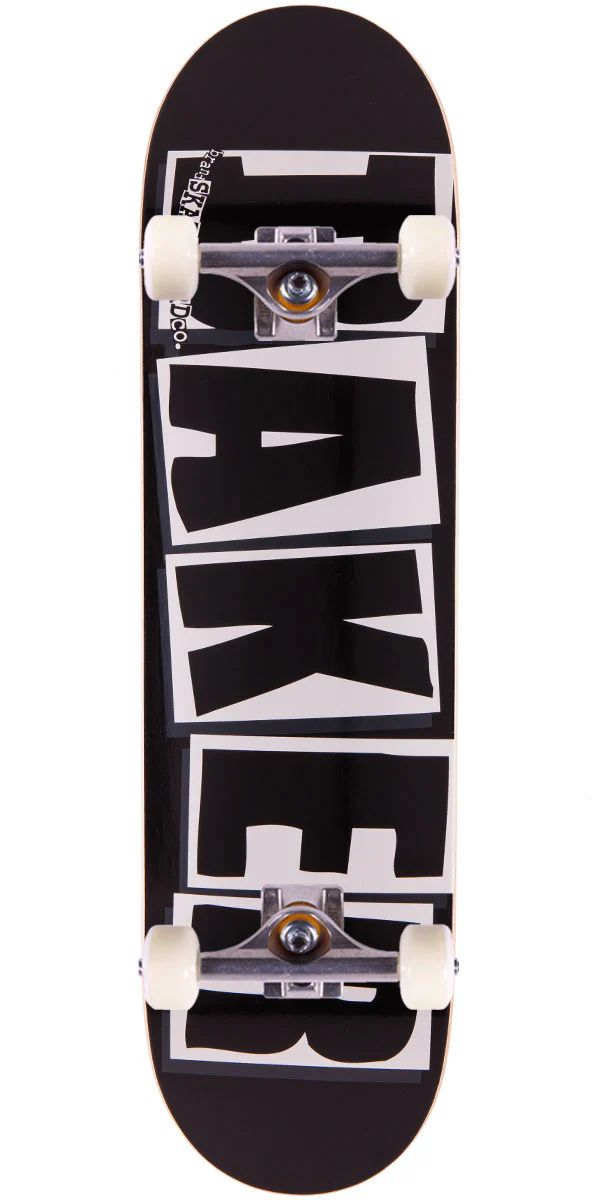 Baker Brand Logo Skateboard Complete - Black/White - 8.25"