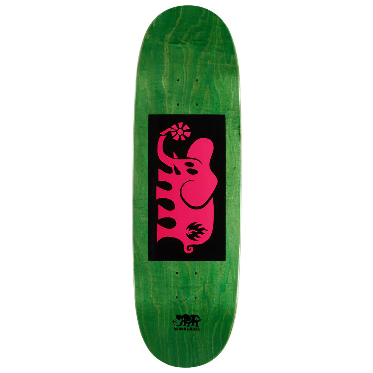 Black Label Elephant Block Egg Shape Skateboard Deck - Pink - 9.50"