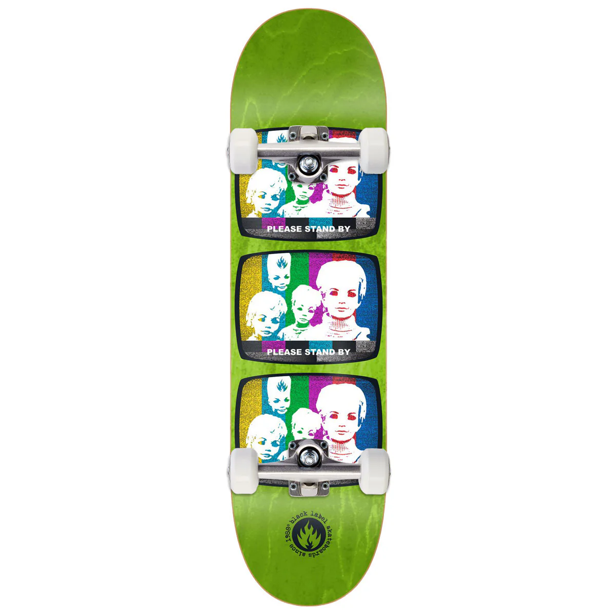 Black Label Stand By Skateboard Complete - 8.75"