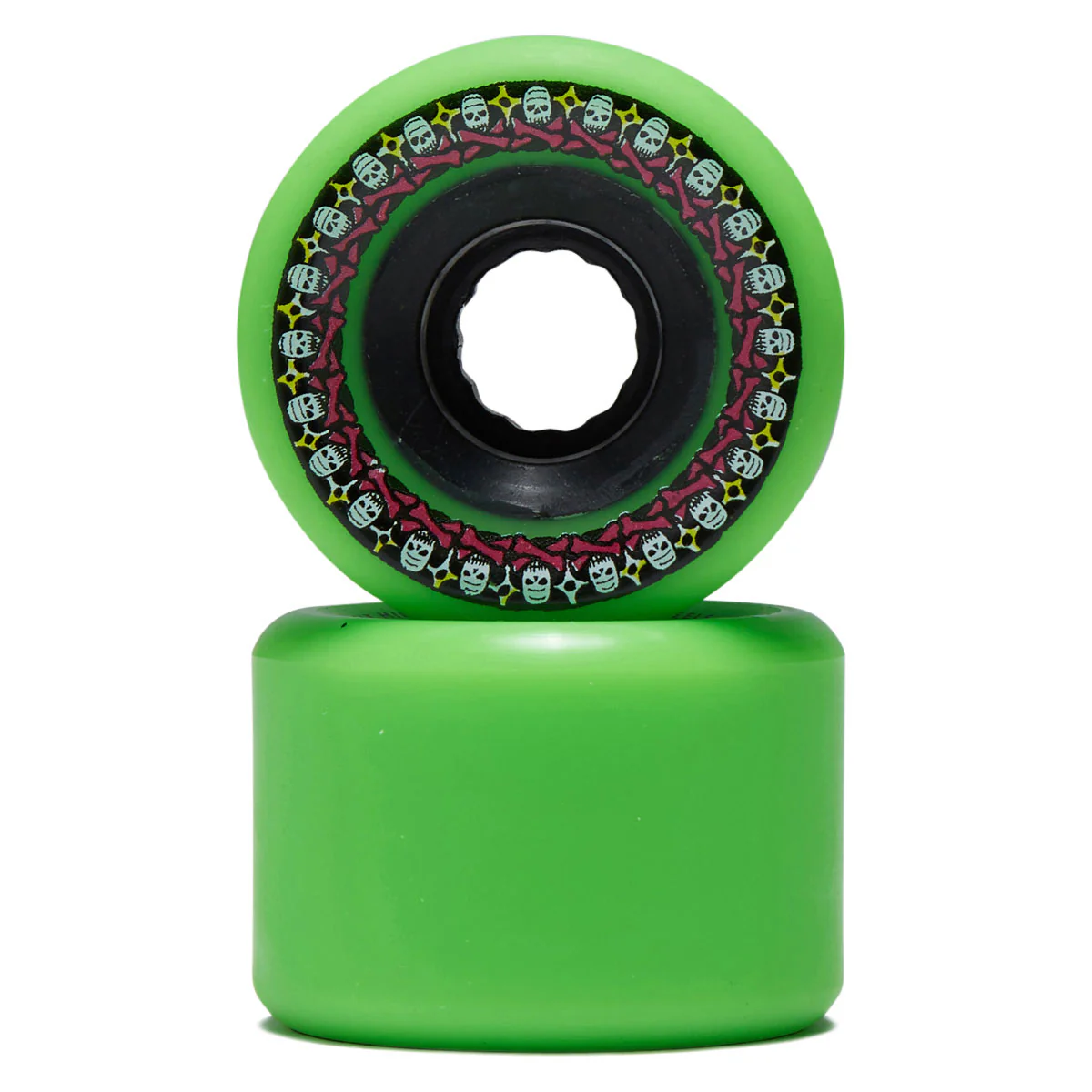 Bones ATF Rough Riders 80a Skateboard Wheels - Green - 56mm - Image 2