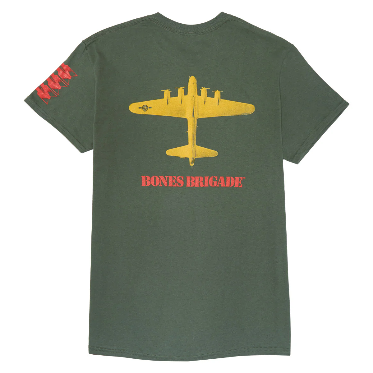 Bones Brigade OG Bomber T-Shirt - Military Green