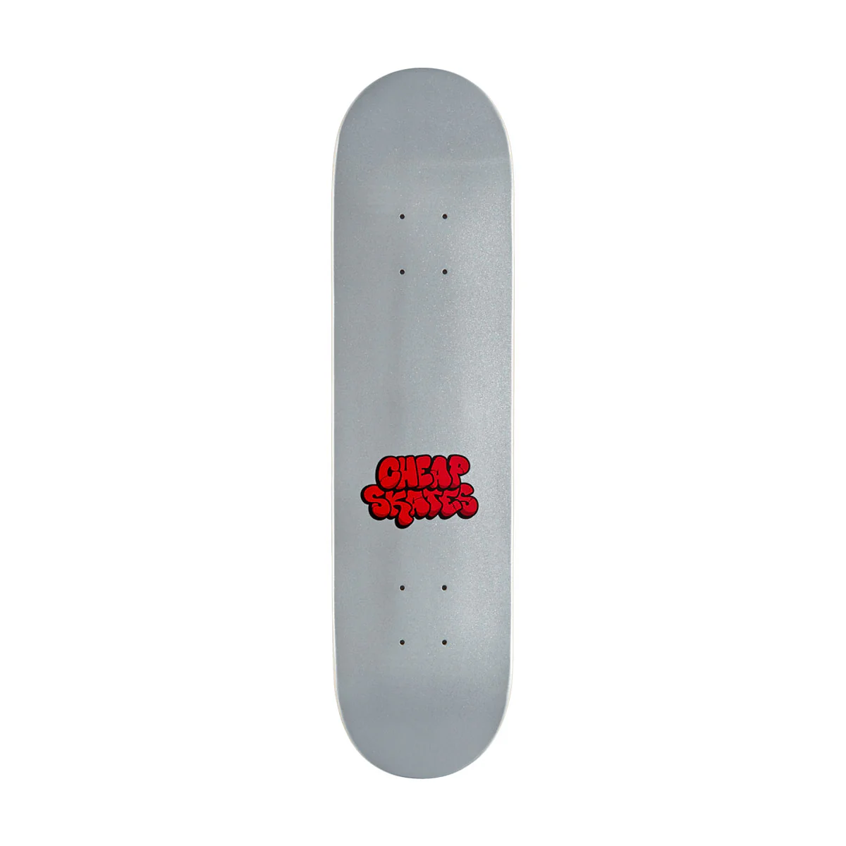 CCS Cheap Skates Tag Glitter Mini Skateboard Deck - White