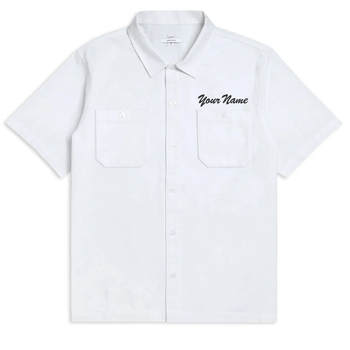 CCS Custom Embroidered Work Shirt - White