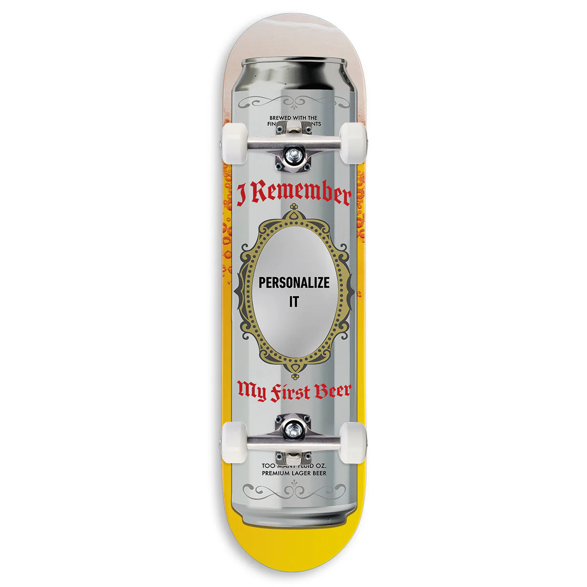 CCS Customs Photo Moments Skateboard Complete - My First Beer - 8.00"