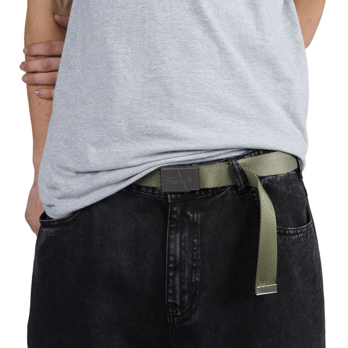 CCS Gunmetal 97 Star Web Belt - Olive - Image 3