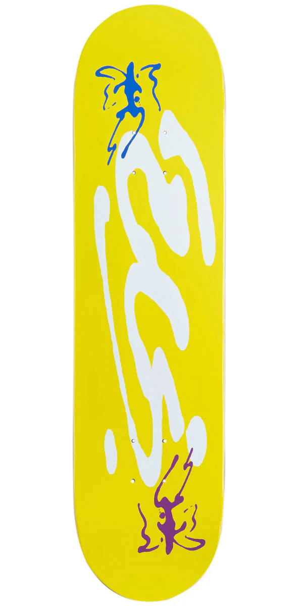 CCS Ink Blot Logo Skateboard Deck - Yellow