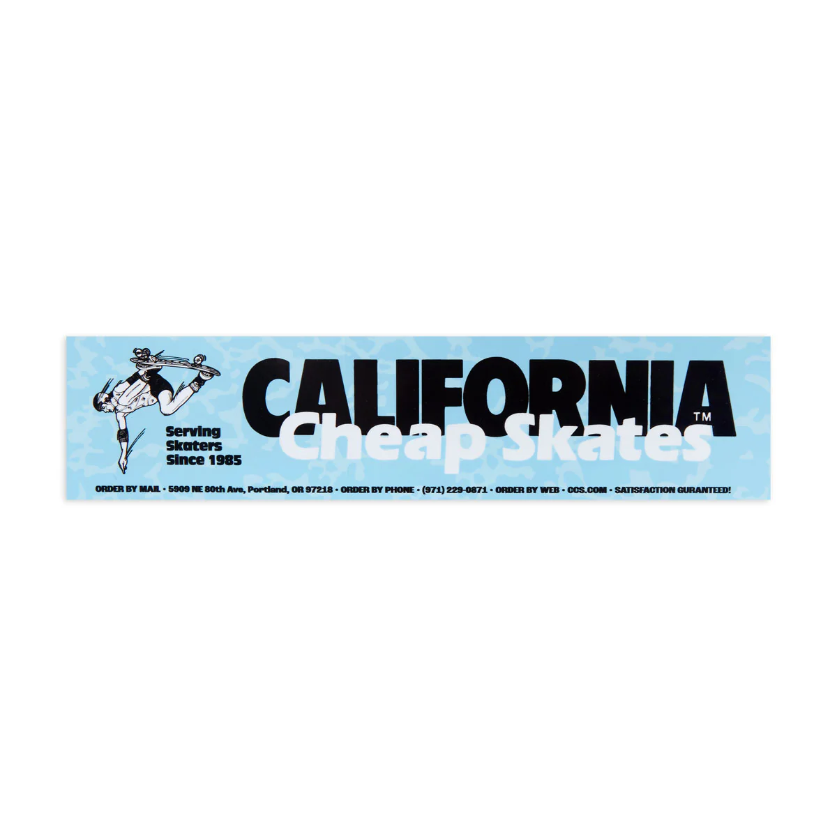 CCS June 1985 Ad Sticker - Blue Print