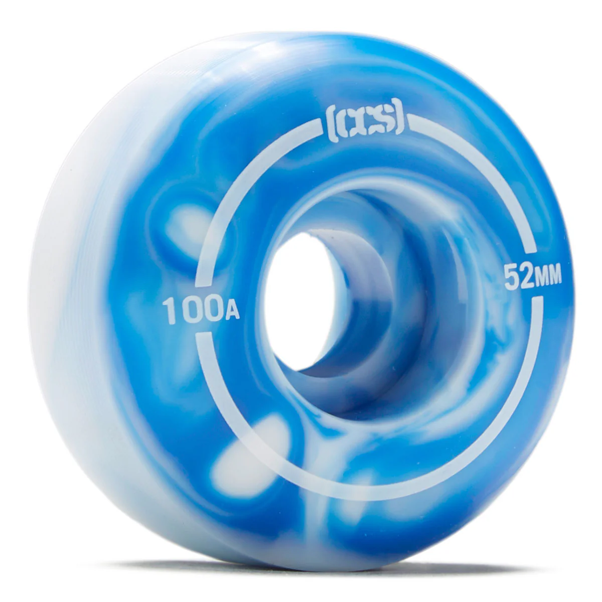 CCS Swirl Skateboard Wheels - Blue - 52mm