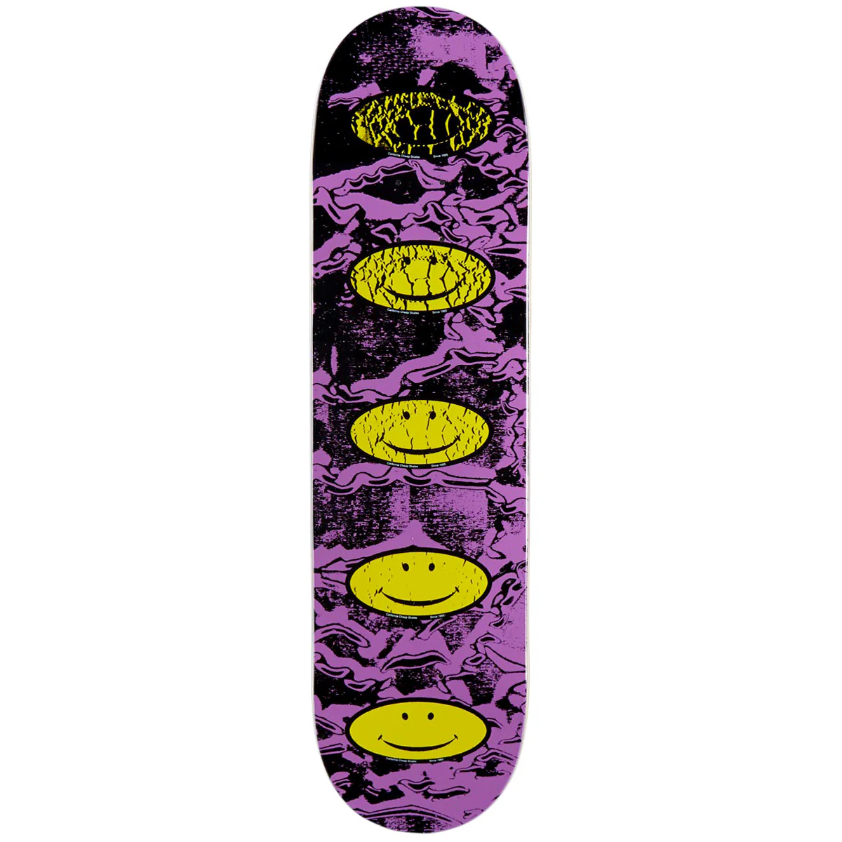 CCS Smile Decay Skateboard Deck - Purple - 7.00"