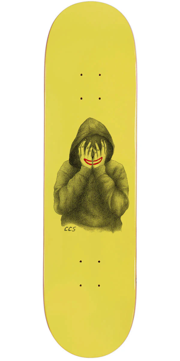 CCS Smile on The Surface Skateboard Deck - Yellow