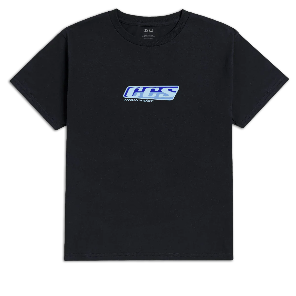 CCS Youth Snow Logo T-Shirt - Black - YXL