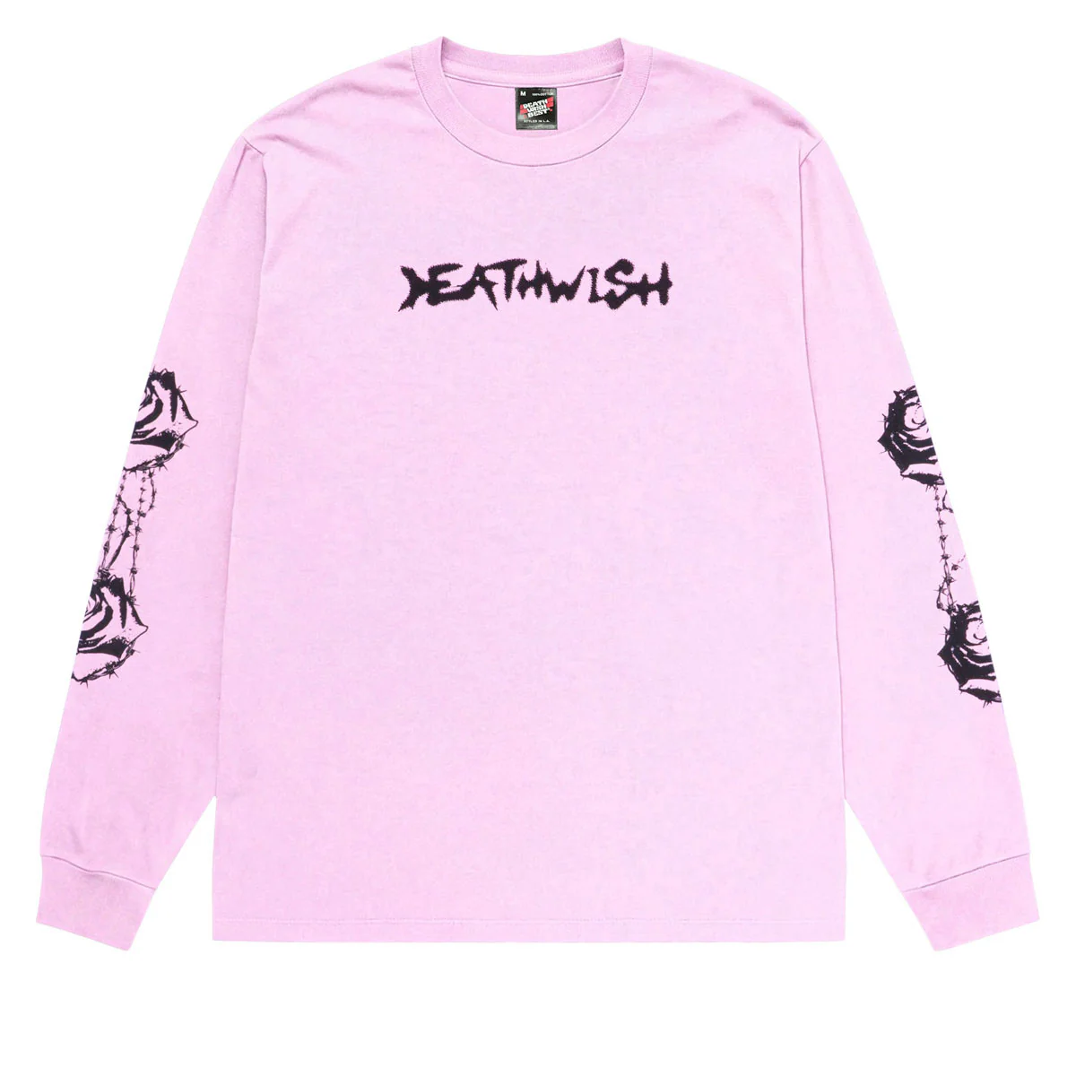 Deathwish Bed Of Roses Long Sleeve T-Shirt - Pink