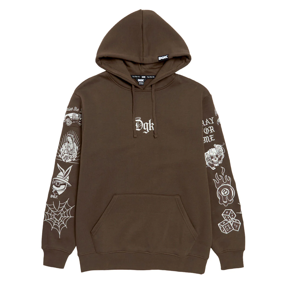 DGK Crazy Life Hoodie - Brown