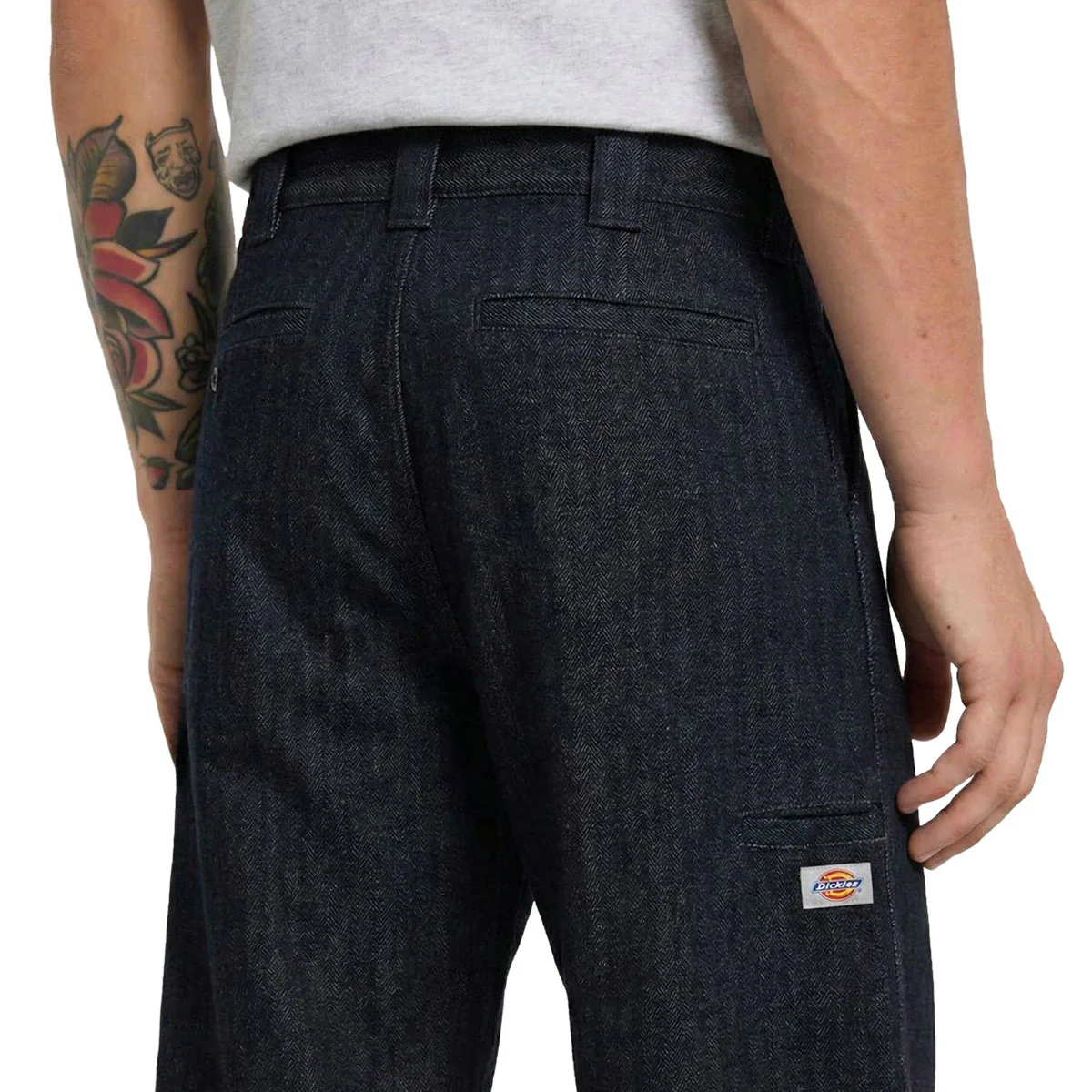 Dickies Selvedge Herringbone Denim Work Pants - Rinsed - Image 3