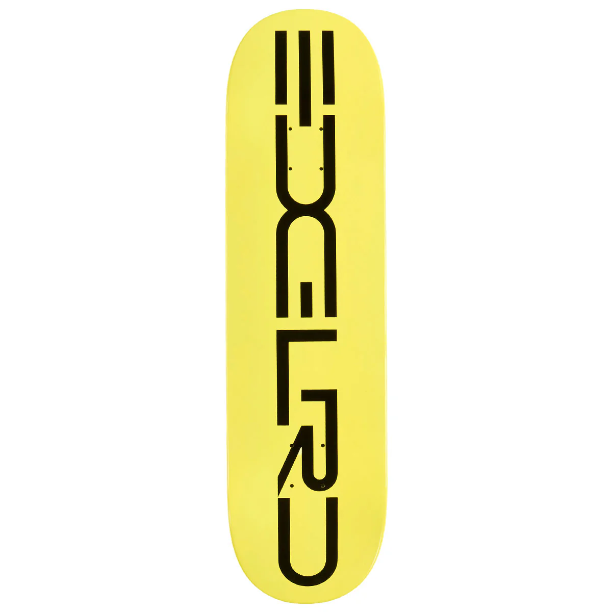 EDGLRD Tech Script Skateboard Deck - Yellow/Black Font - 8.50"