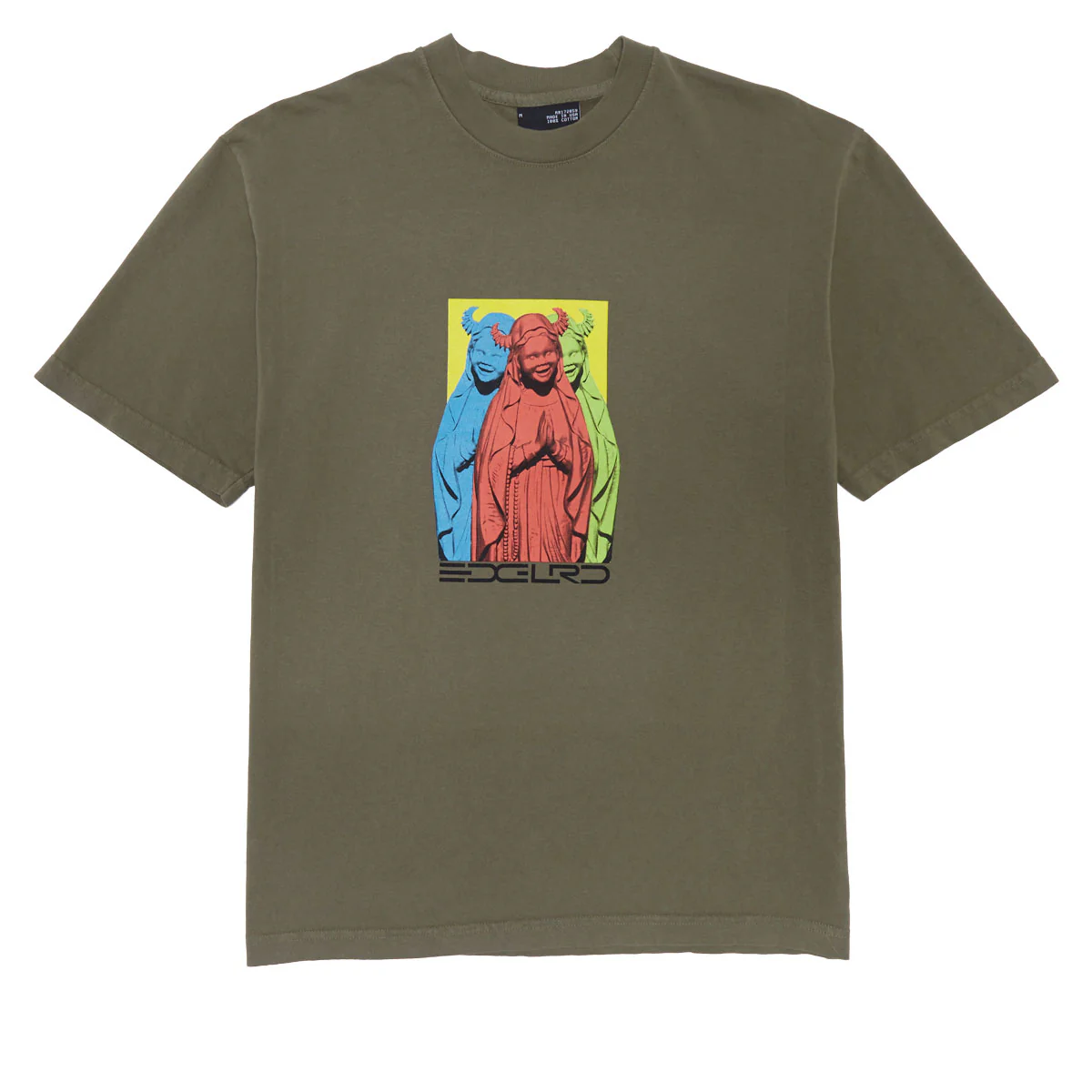 EDGLRD Virgin Mary T-Shirt - Army