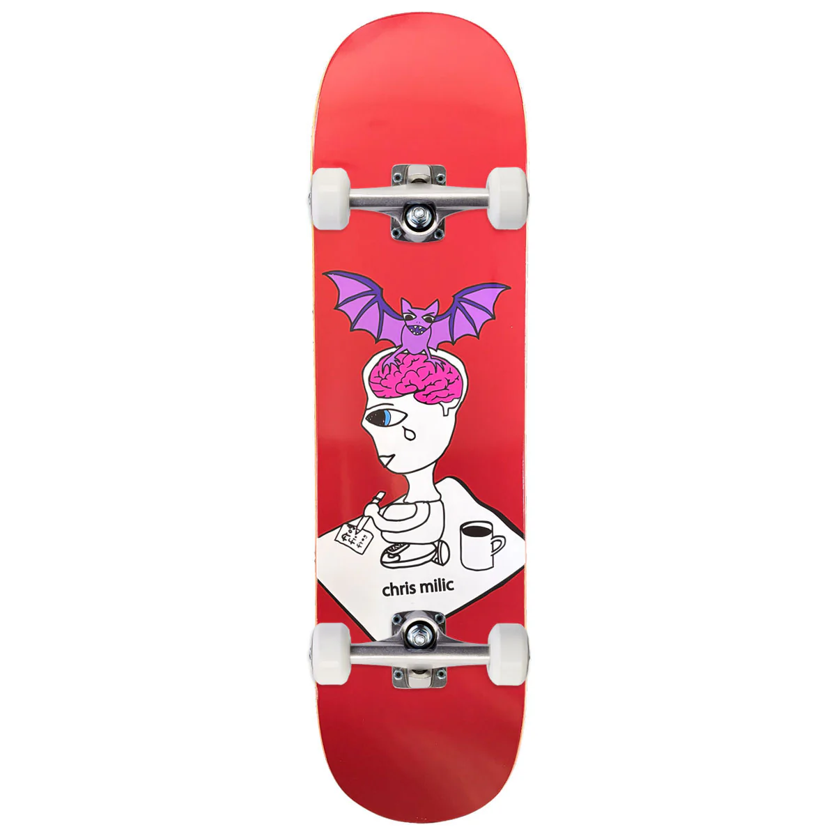Frog Bat Brain Chris Milic Skateboard Complete - 8.60"