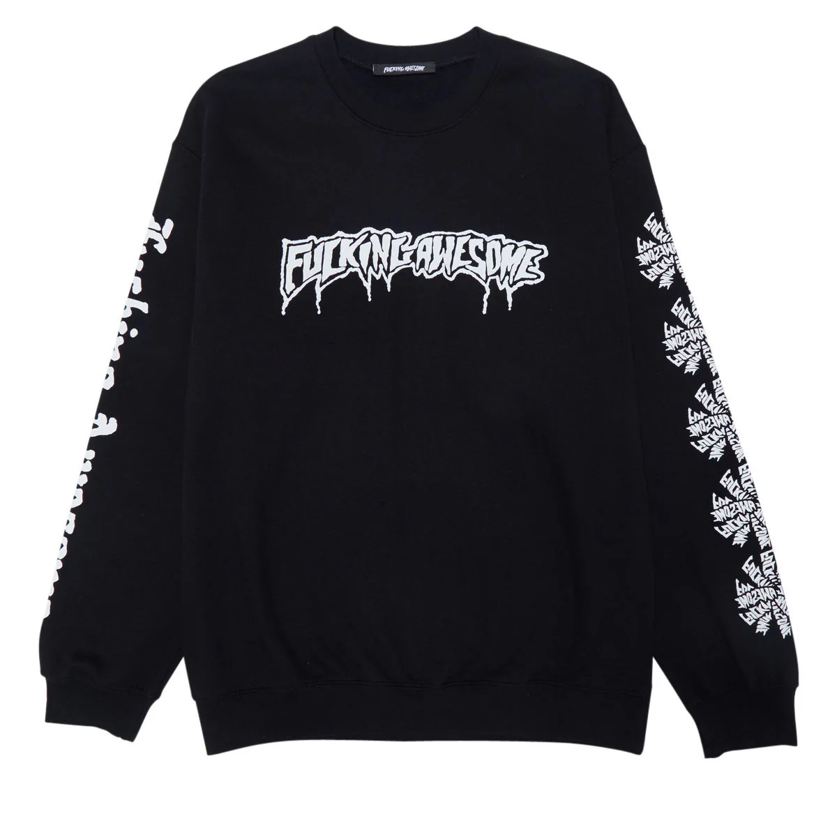 Fucking Awesome Logo Test Print Sweatshirt - Black