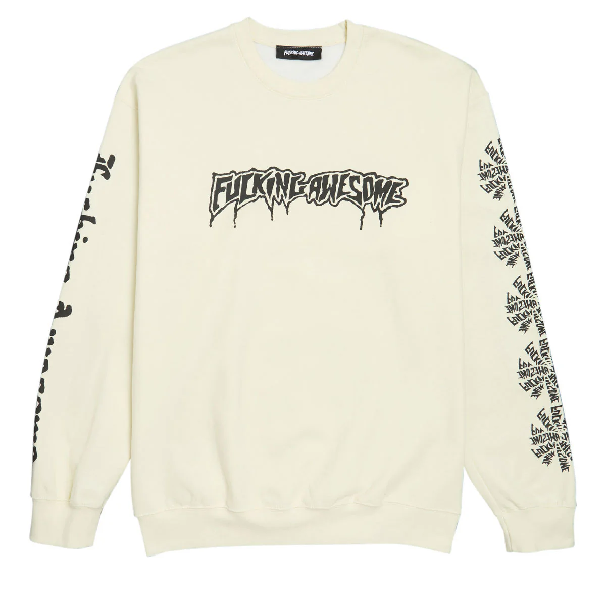 Fucking Awesome Logo Test Print Sweatshirt - Cream