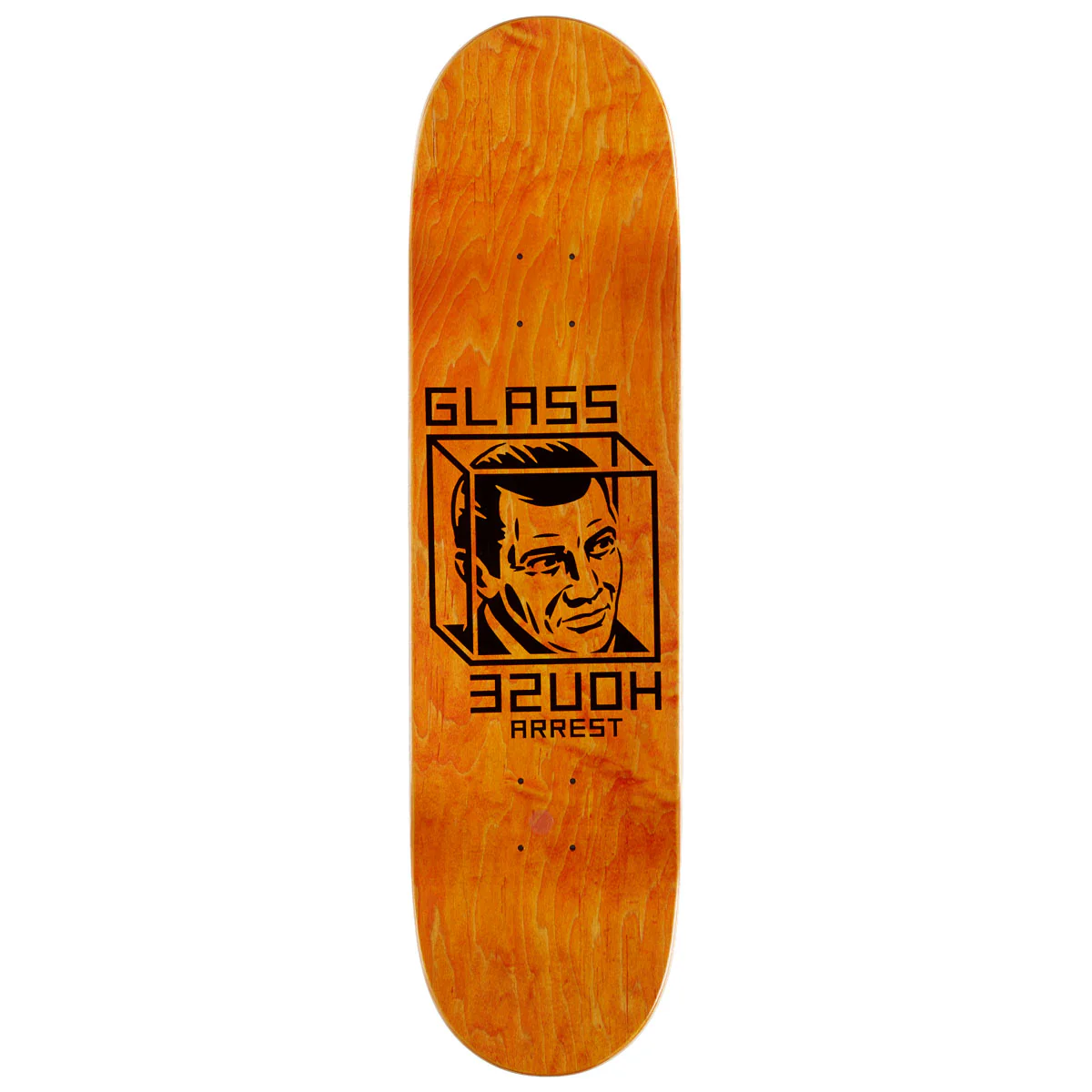 Glass House House Arrest Skateboard Deck - Metallic Silver - 8.50" - Image 2