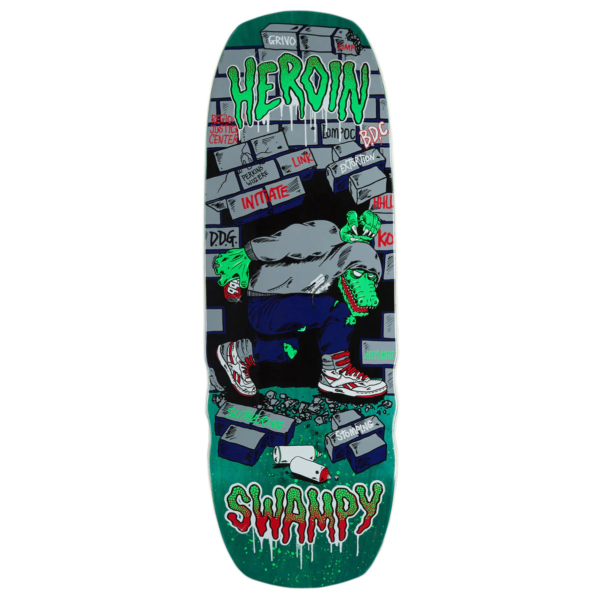 Heroin Swampy Stomp Skateboard Deck - 10.50"