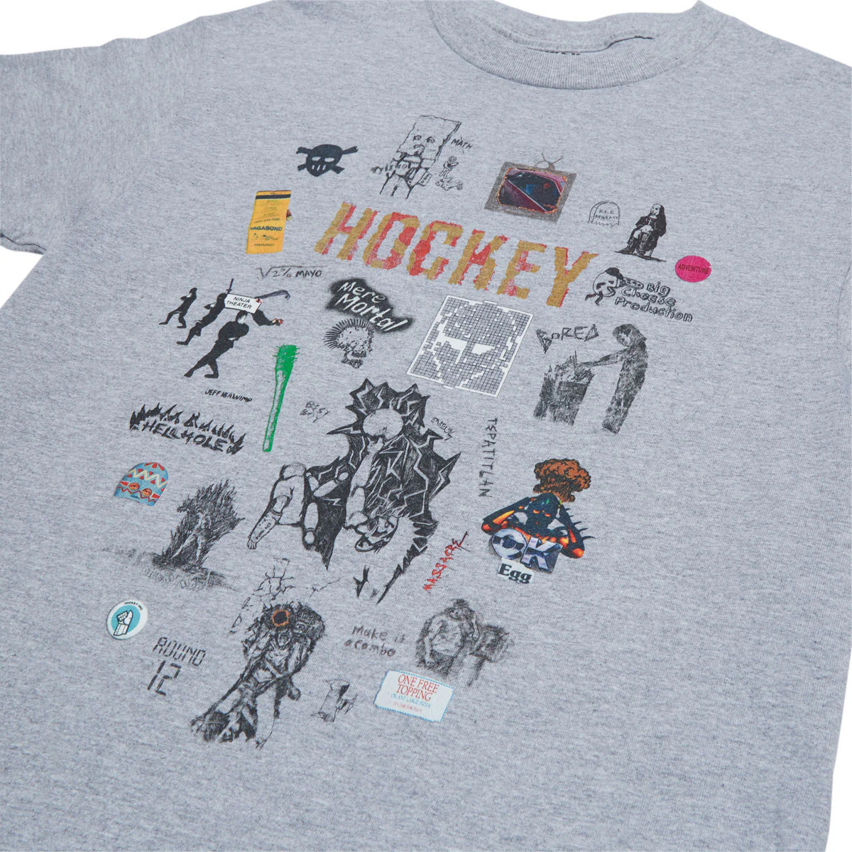 Hockey Paper Cover T-Shirt - Sport Grey - Image 2