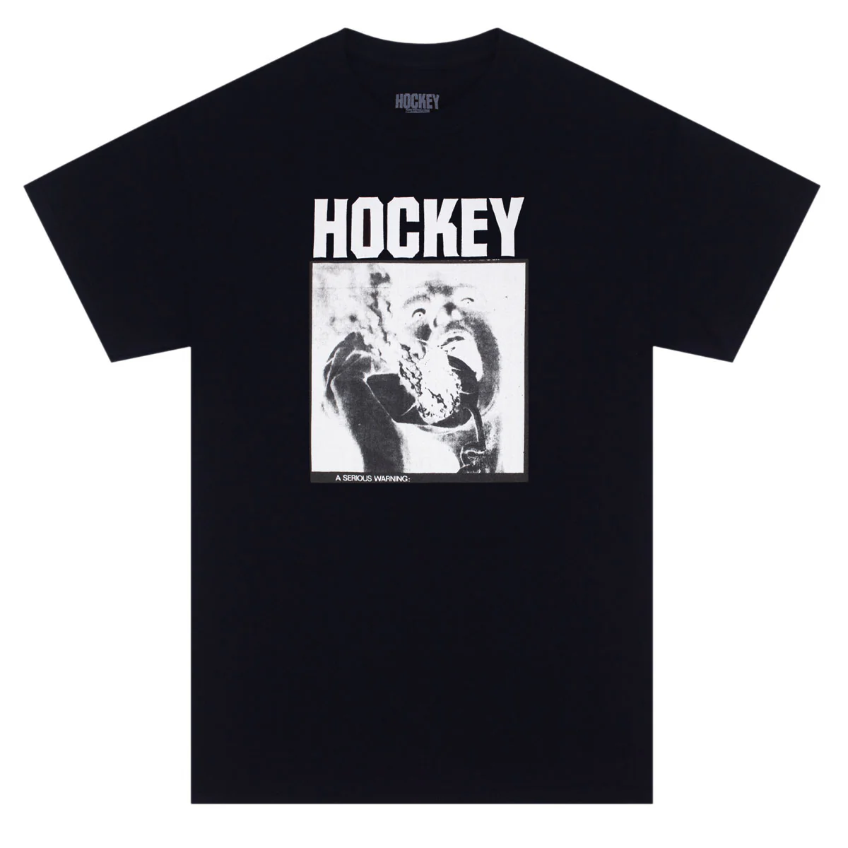 Hockey Serious Warning T-Shirt - Black