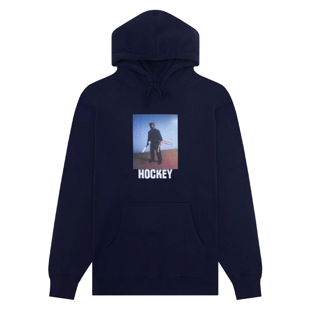 Hockey Weapon Man Hoodie - Navy