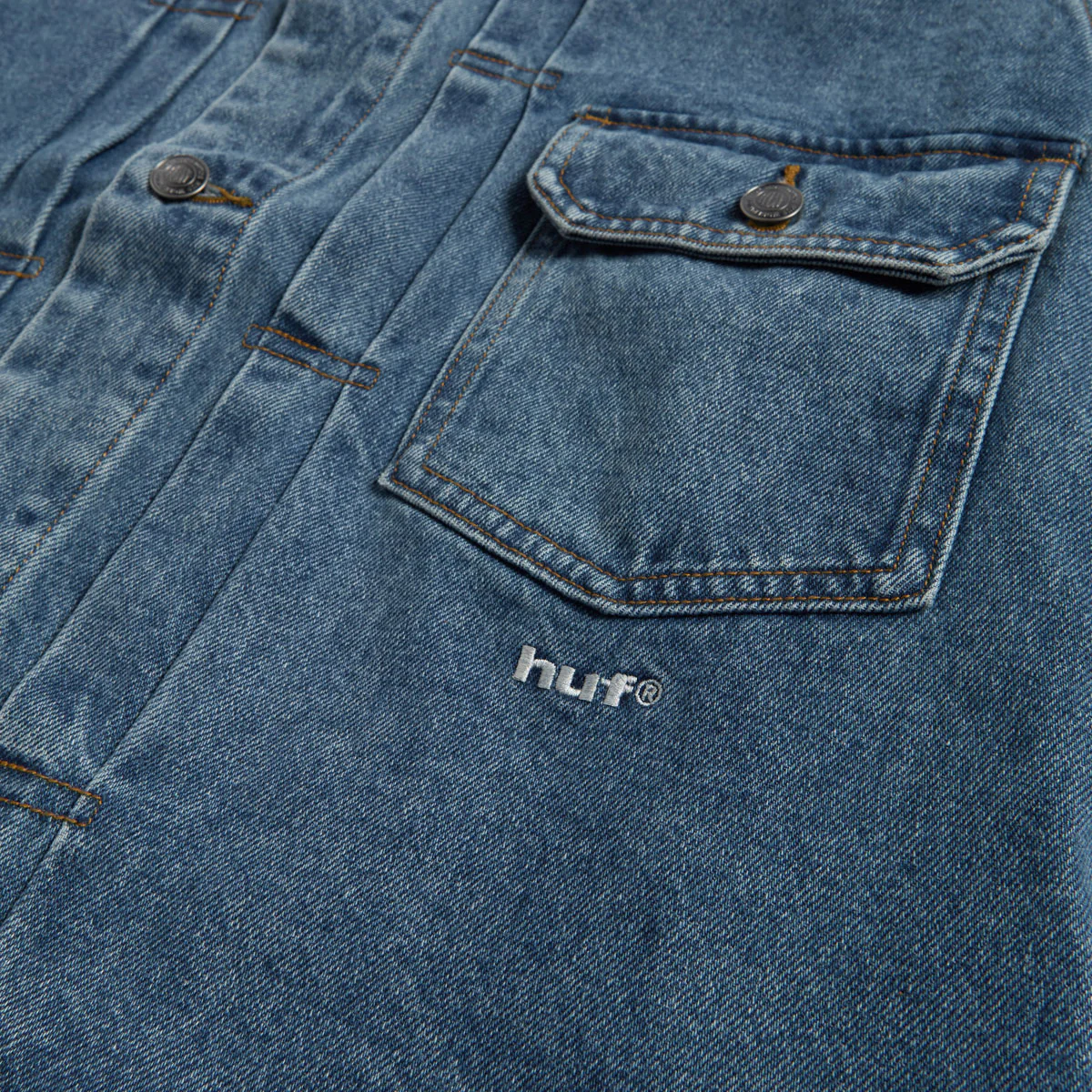 HUF 89 Trucker Jacket - Indigo - Image 5