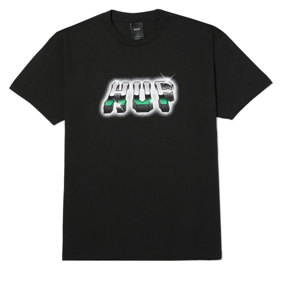 HUF Chrome Grit T-Shirt - Black
