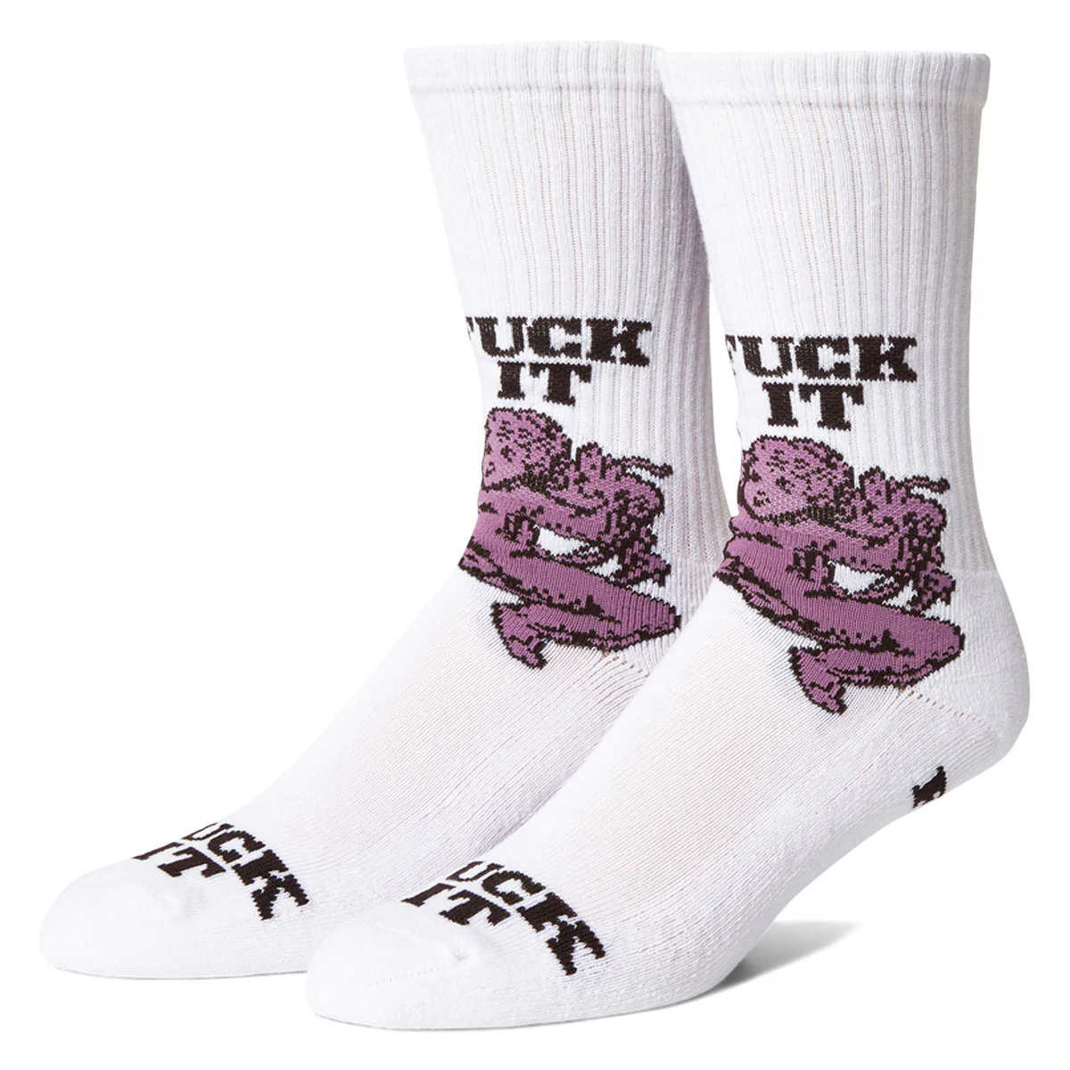 HUF Divine Crew Socks - White
