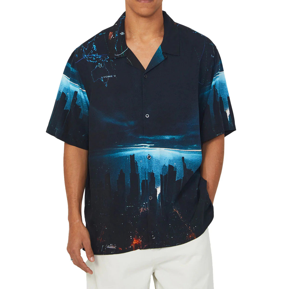 HUF Ground Control Resort Shirt - Black