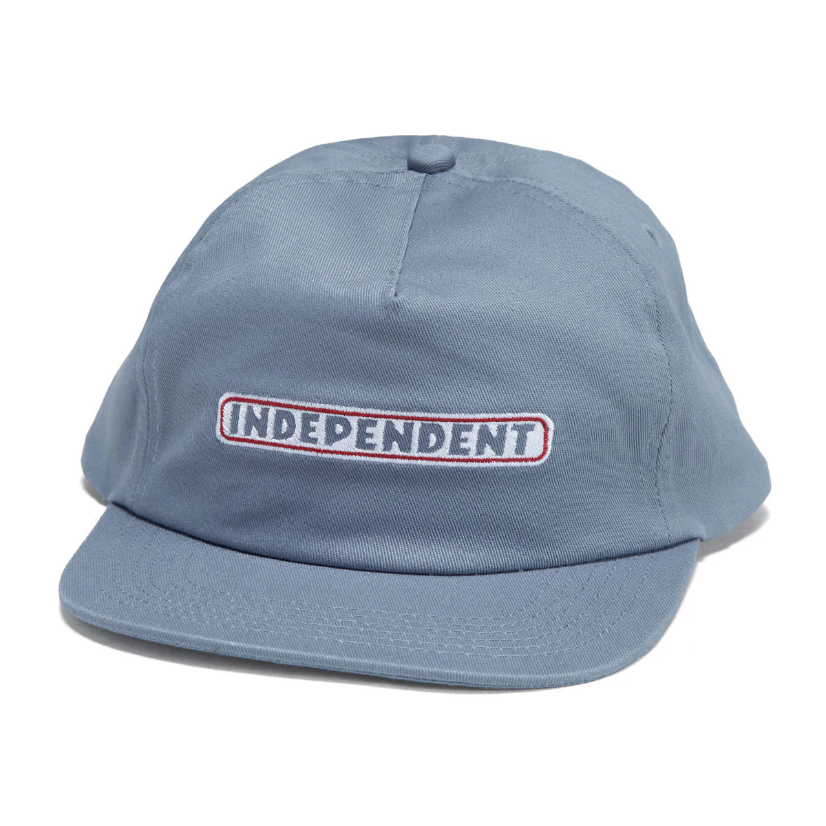 Independent Bar Logo Snapback Hat - Slate Blue