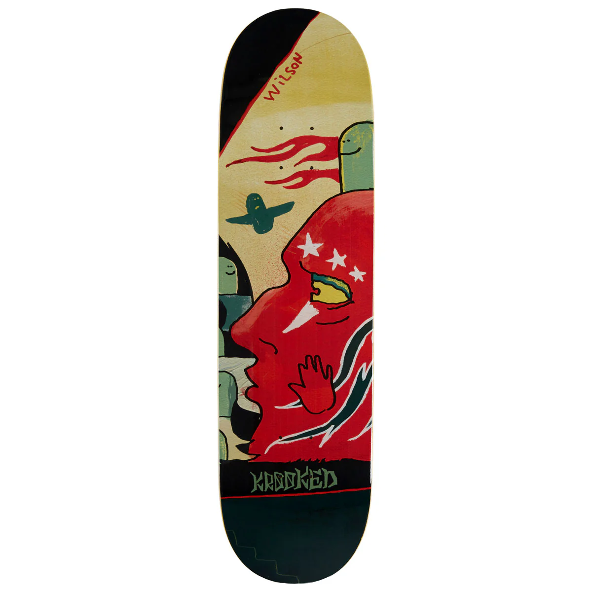 Krooked Wilson Three Star Skateboard Deck - 8.50"