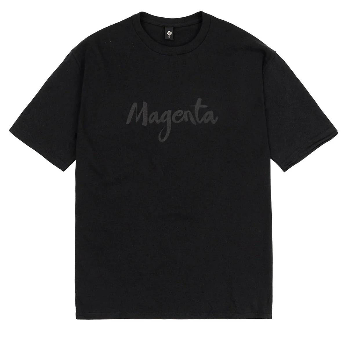 Magenta Script T-Shirt - Black