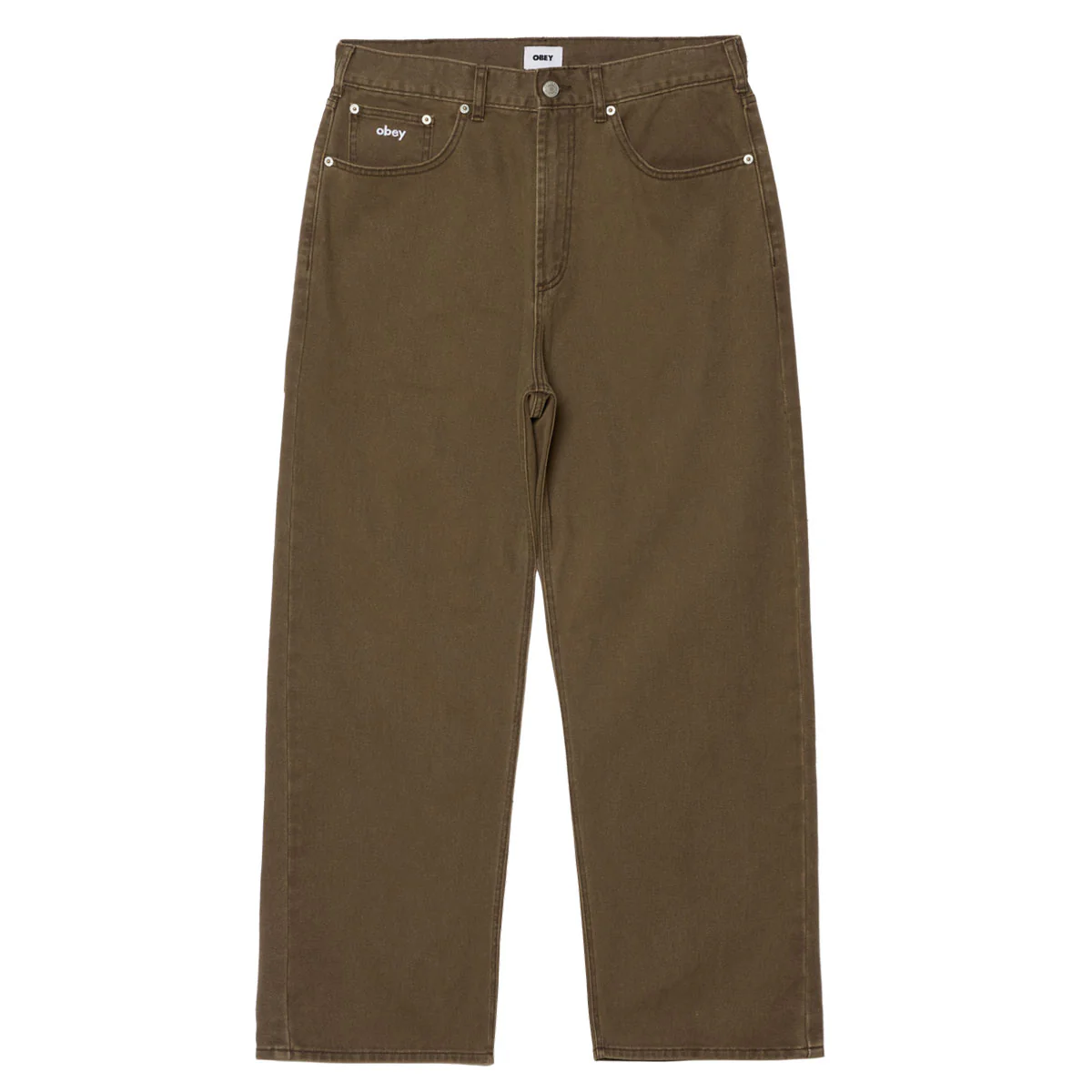 Obey Bigwig Baggy Denim Jeans - Wren Faded Wash