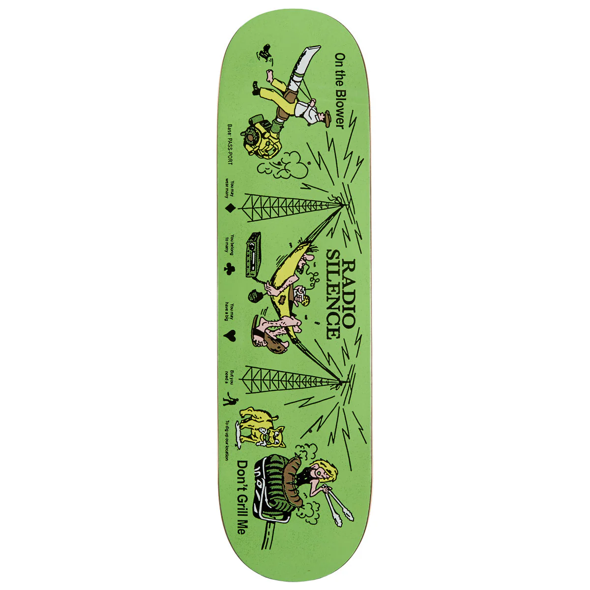 Passport Eyeball Series Radio Silence Skateboard Deck - 8.50"