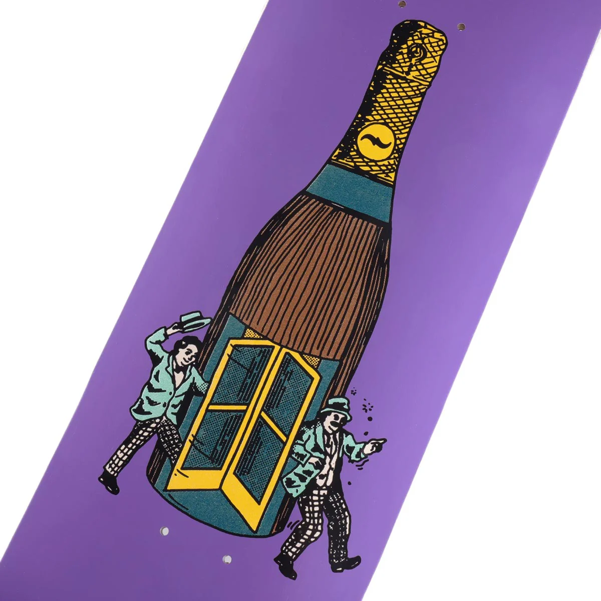 Passport Wine Em & Dine Em Always Open Skateboard Deck - 8.38" - Image 2