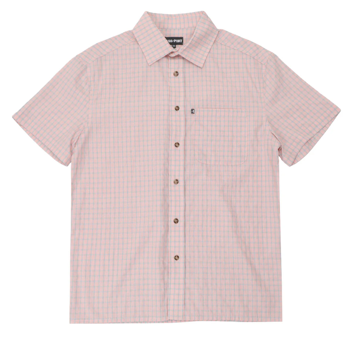 Passport Workers Check Shirt - Light Pink