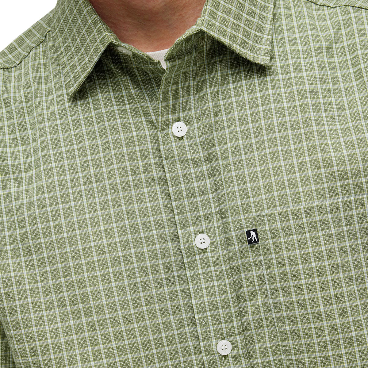 Passport Workers Check Shirt - Sage - Image 4