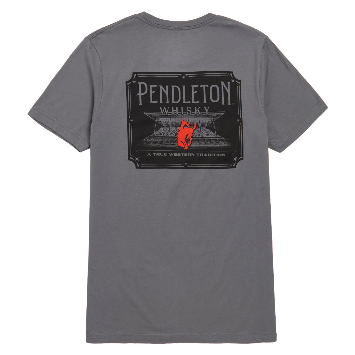 Pendleton Whisky Rodeo T-Shirt - Asphalt/Black