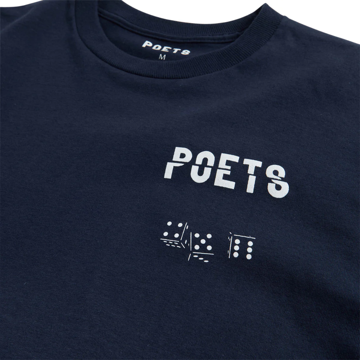 Poets Cee-Lo Screened T-Shirt - Navy - Image 2