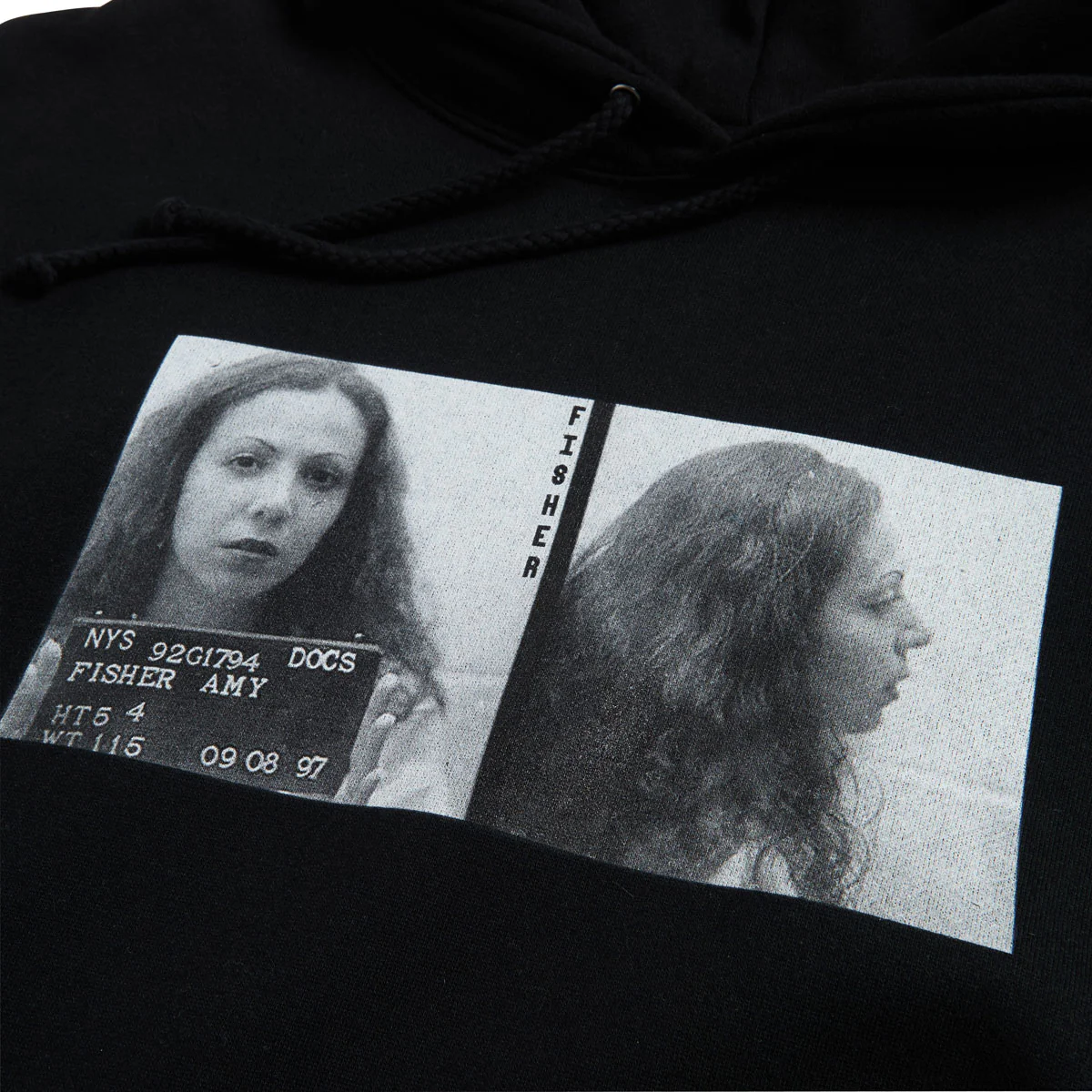 Poets Fisher DTG Hoodie - Black - Image 2