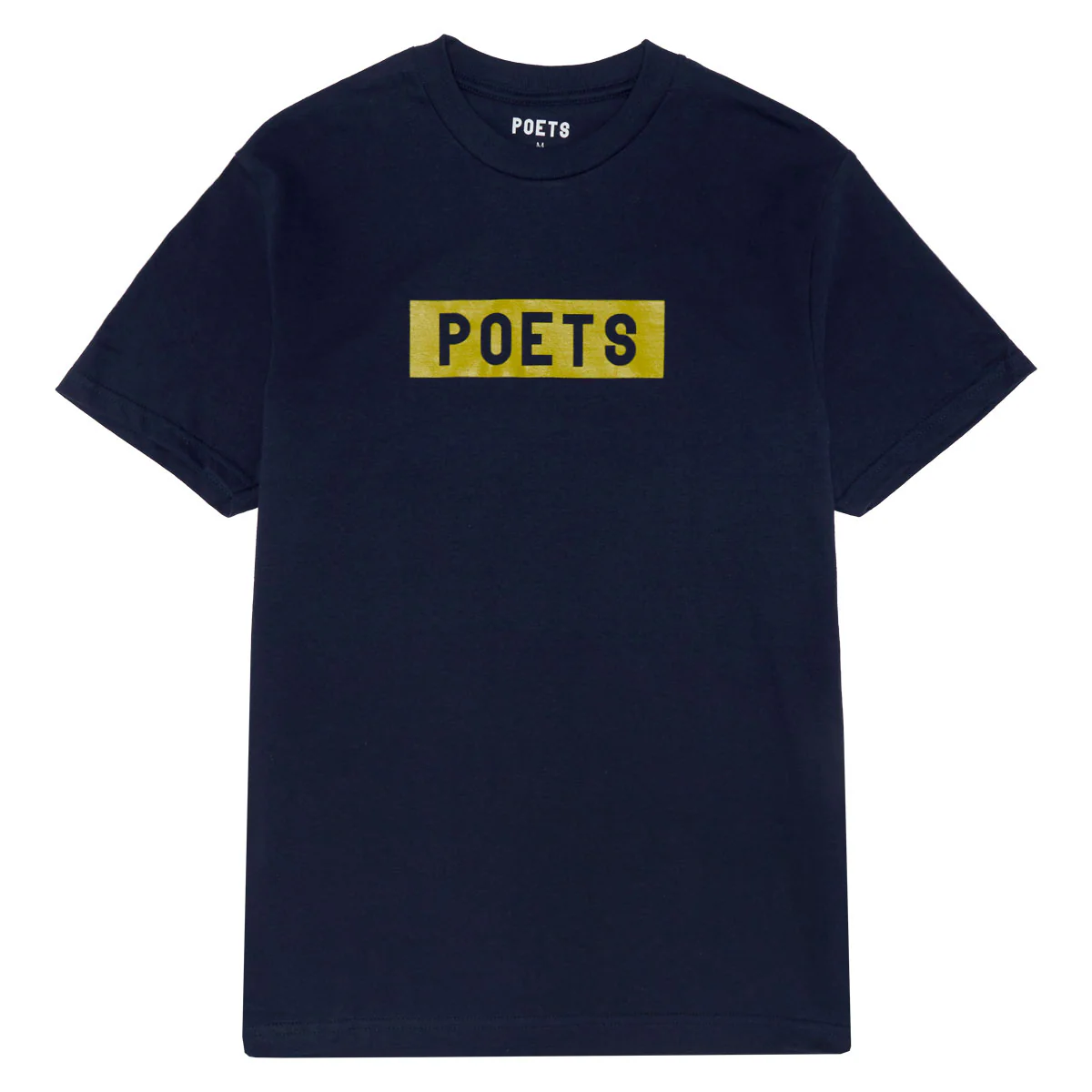 Poets OG Box Logo Screened T-Shirt - Navy