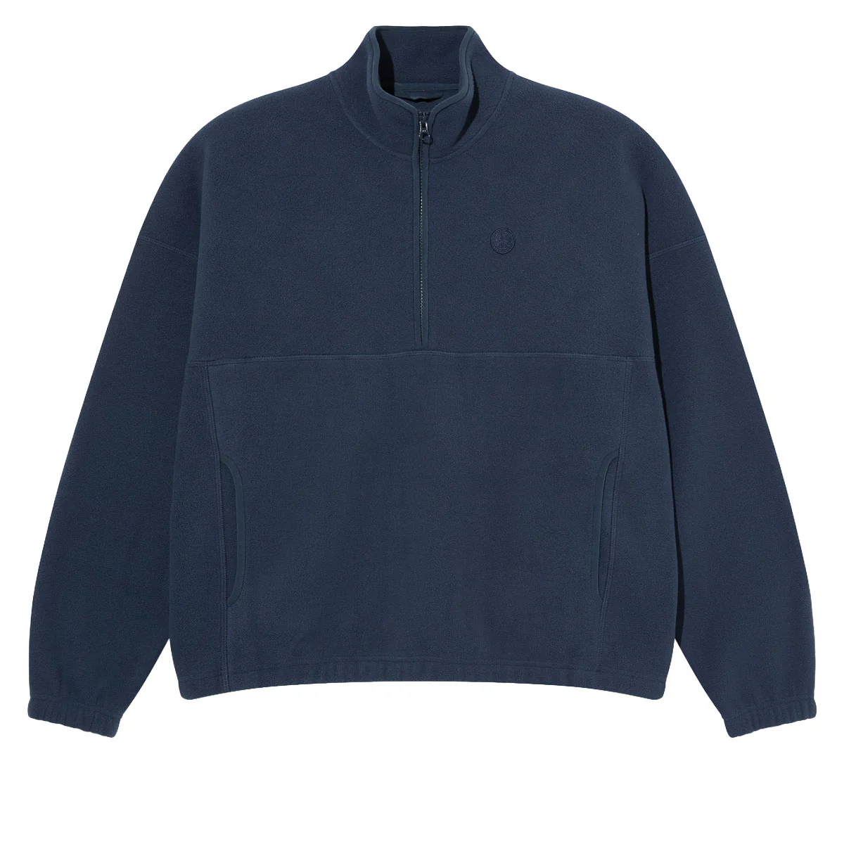 Polar Ivan Half Zip Sweatshirt - Grey Blue